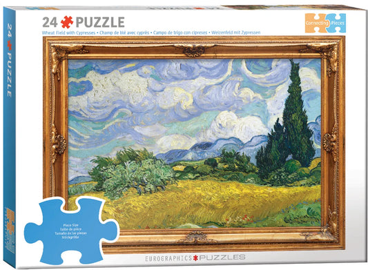 Wheat Field with Cypresses 24pc