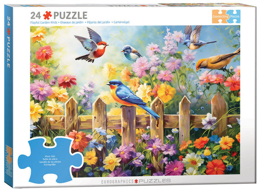 Playful Garden Birds 24pc
