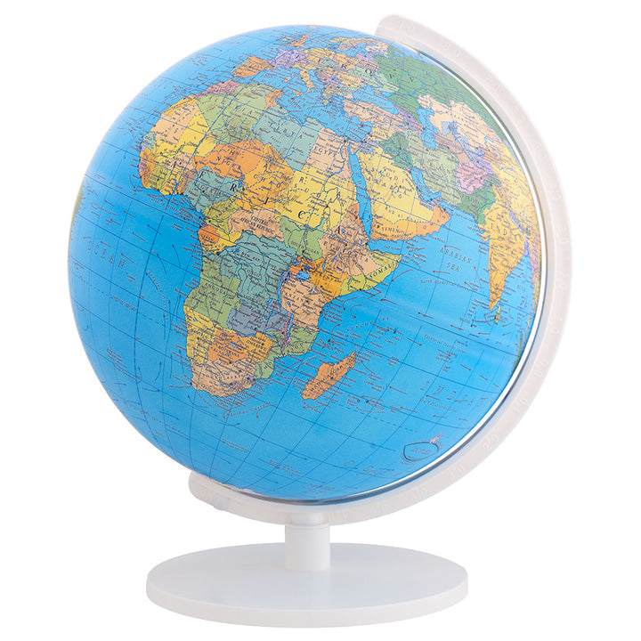 Illuminated Geopolitical Globe