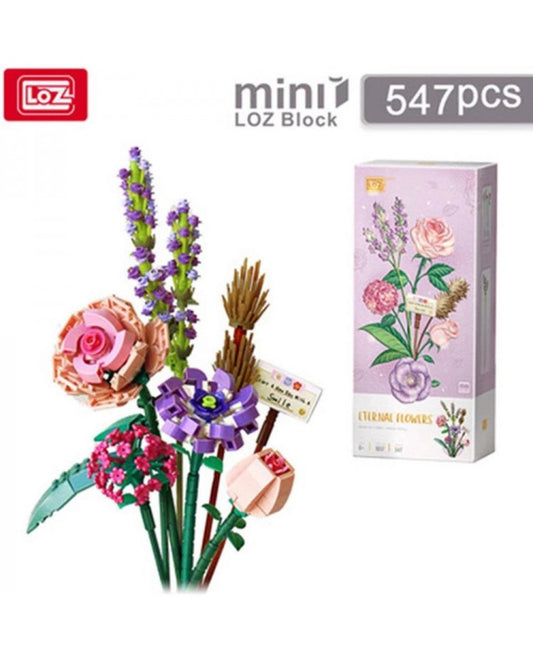 Loz Block Rose Camellia Lavender Orchid Eternal Flowers
