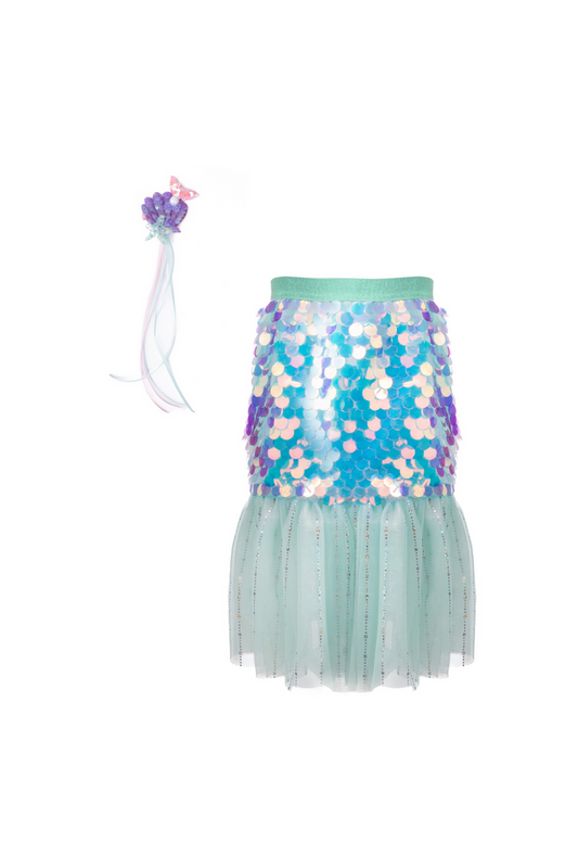 Bling Bling Mermaid Skirt & Hairclip