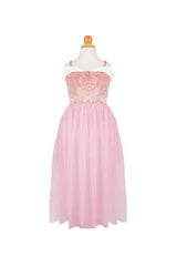 Velvety Soft Sleeping Sweetheart Princess Gown with Arm Warmers Size 3-4