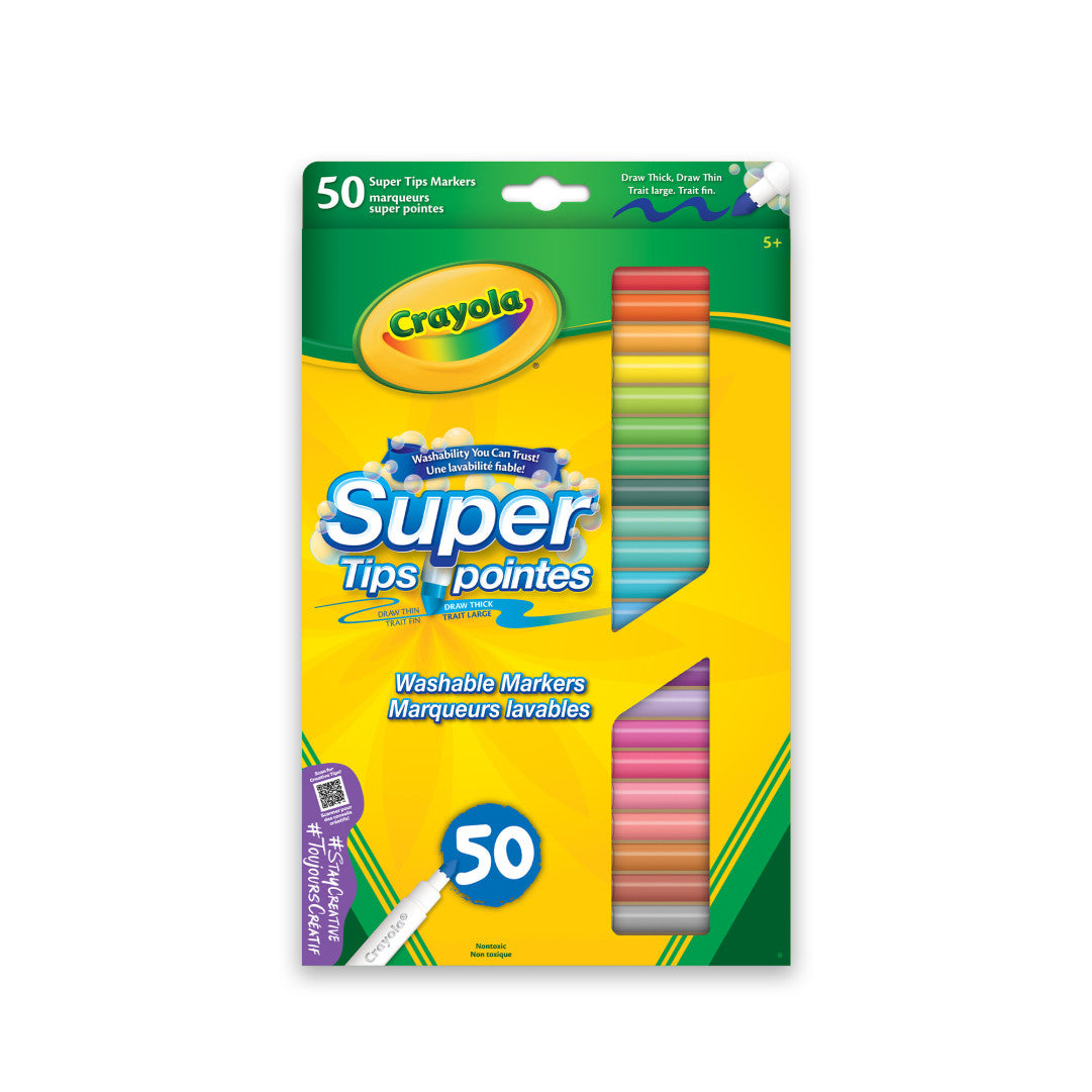 Super Tips 50 Washable Markers
