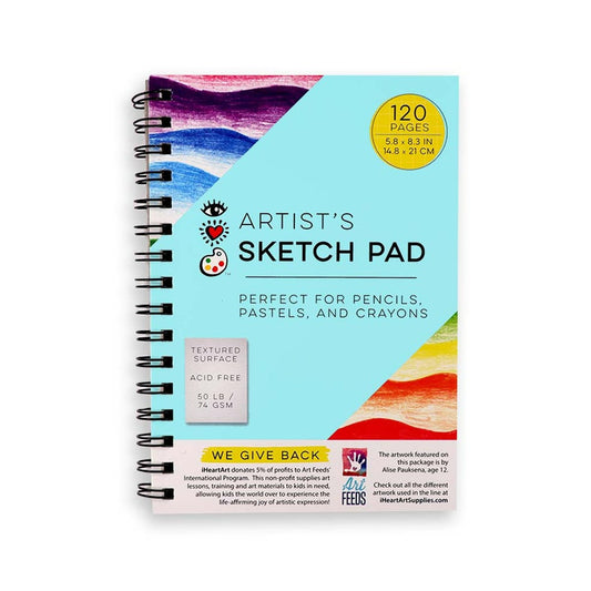 Artist's Sketch Pad 5.8X8.3" 50lb 120 Pages