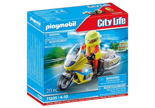 City Life Rescue Motorcycle with Flashing Light