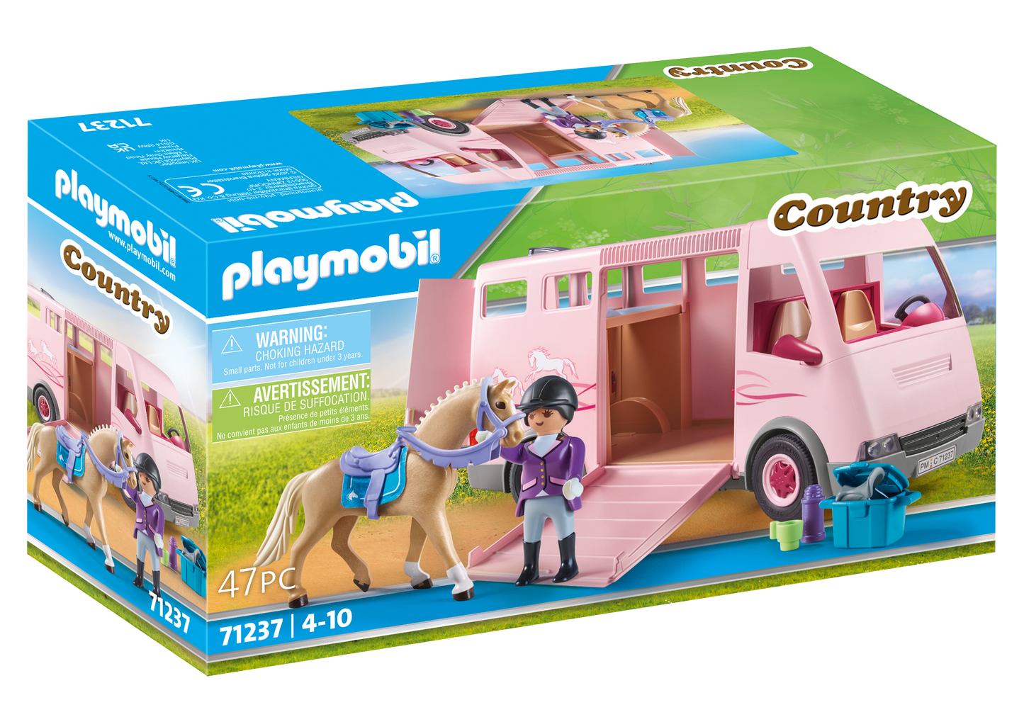 Country Horse Transporter with Trainer