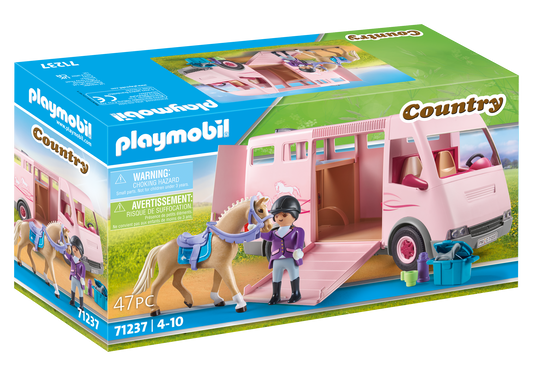 Country Horse Transporter with Trainer
