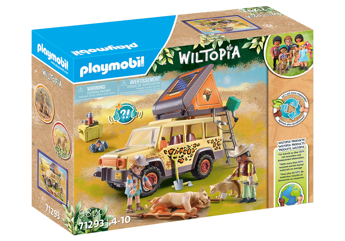 Wiltopia Cross-Country Vehicle with Lions