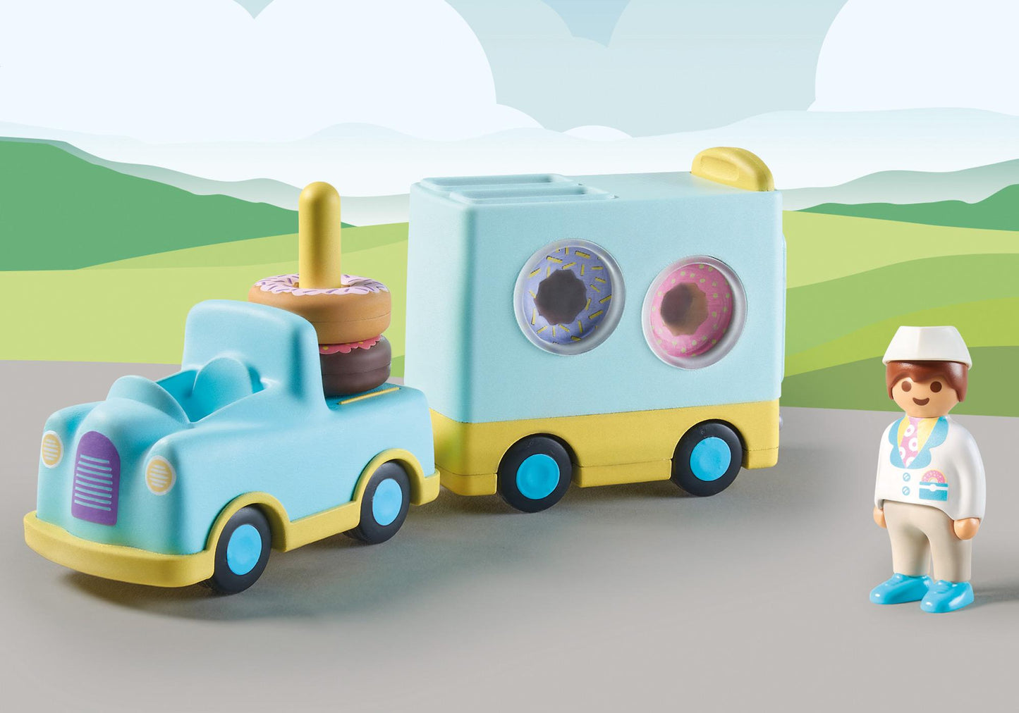 123 Donut Truck with Stacking and Sorting Feature