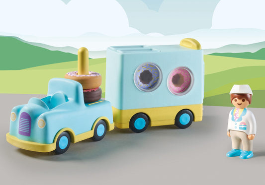 123 Donut Truck with Stacking and Sorting Feature