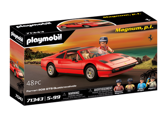 Magnum P.I. with Ferrri 308 GTS Quattrovalvole