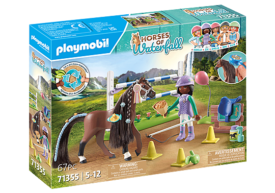 Horses of Waterfall Jumping Arena with Zoe and Blaze