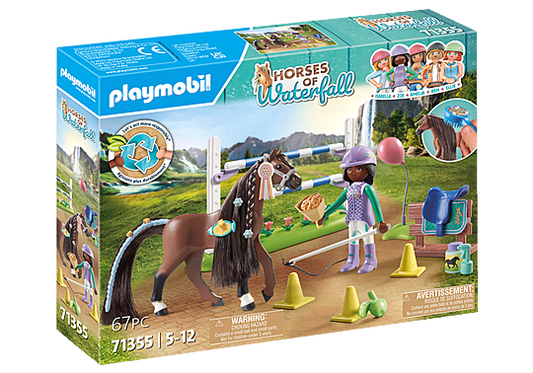 Horses of Waterfall Jumping Arena with Zoe and Blaze