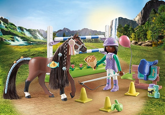 Horses of Waterfall Jumping Arena with Zoe and Blaze