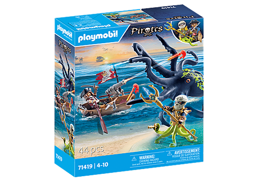 Pirate Battle with Giant Octopus