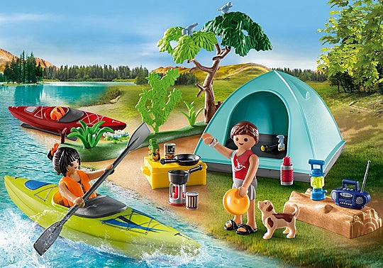 Family Fun Campsite with Campfire