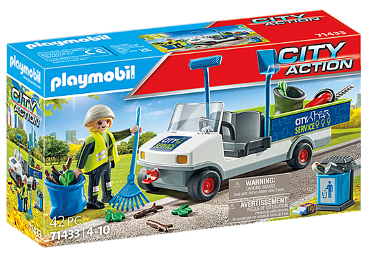 City Action Street Ceaner with e-Vehicle