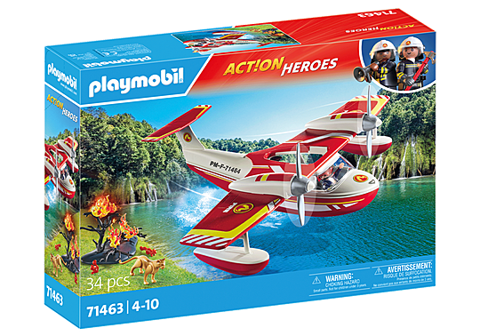 Action Heroes Firefighting Seaplane with Extinguishing Function
