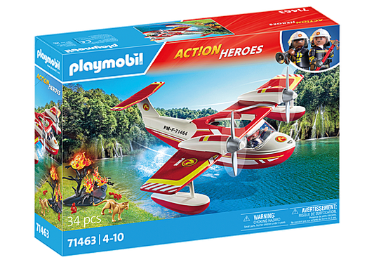 Action Heroes Firefighting Seaplane with Extinguishing Function