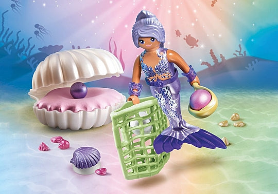 Princess Magic Mermaid with Pearl Seashell