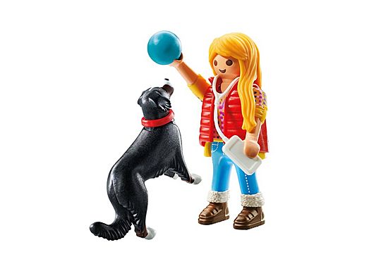 My Life Woman with Mountain Dog