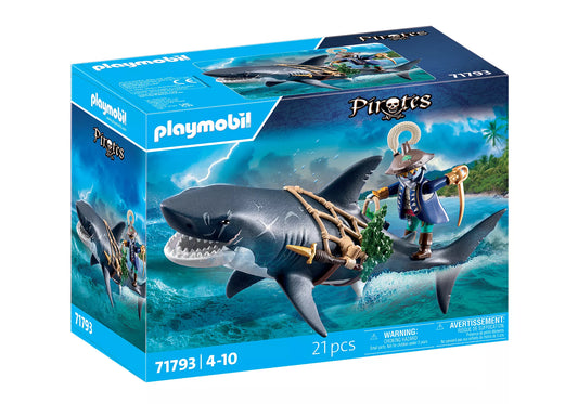 Pirates Giant Shark with Pirate