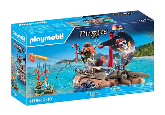 Pirates Raft with Treasure