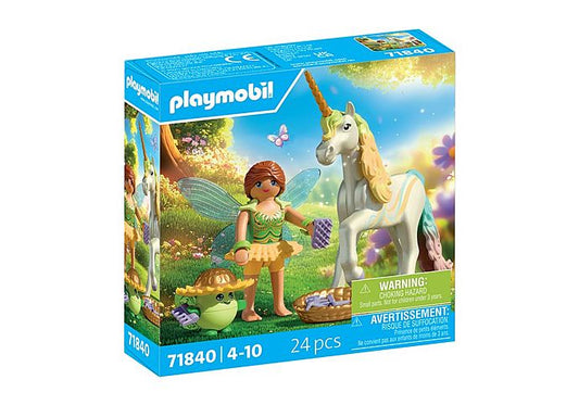 Unicorn Rainbow Flower with Fairy