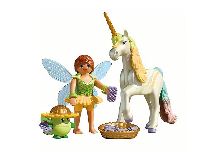 Unicorn Rainbow Flower with Fairy
