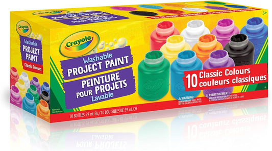 Washable Project Paint 10 Classic Colours