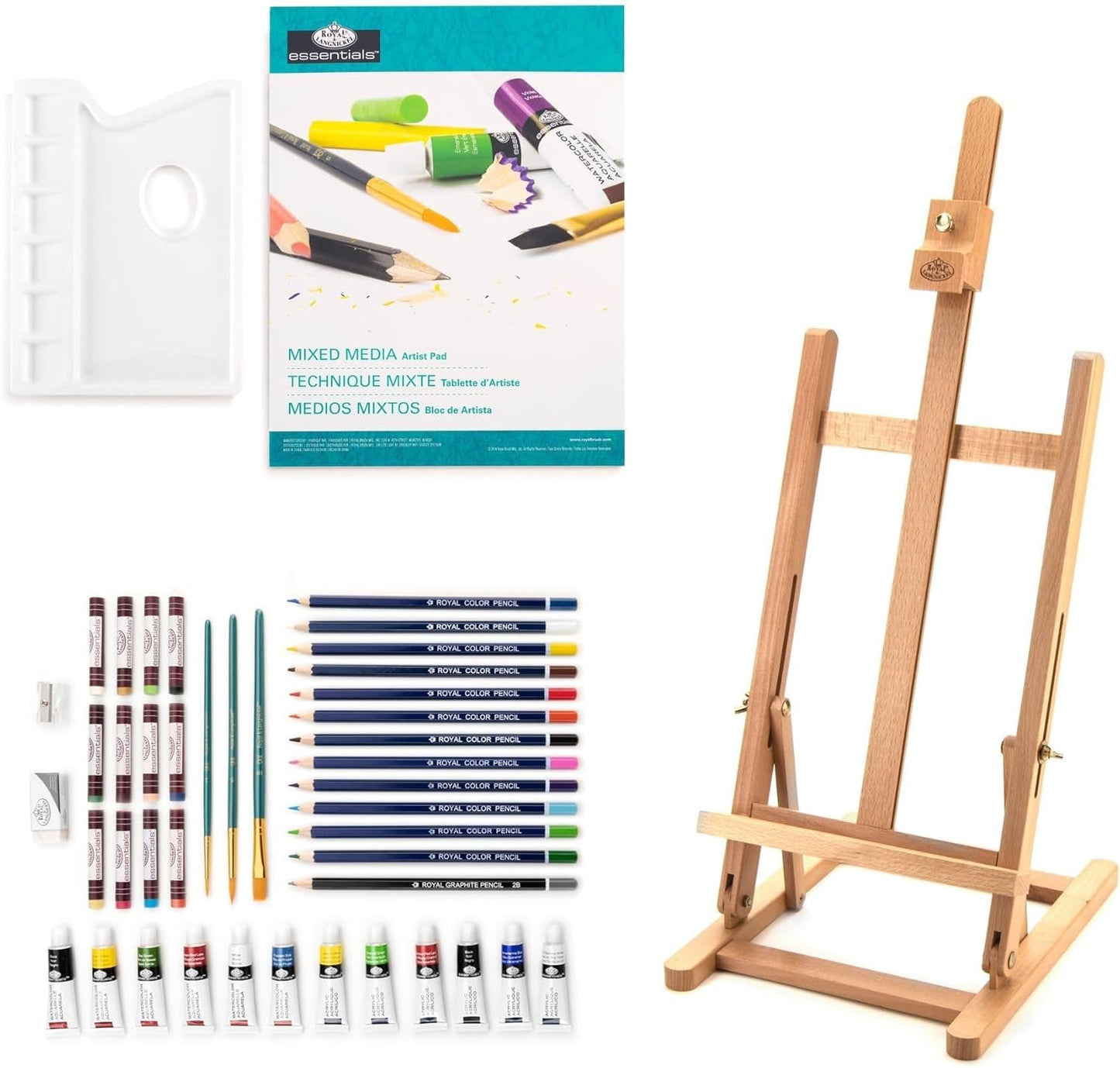 Mixed Media Easel Art Set