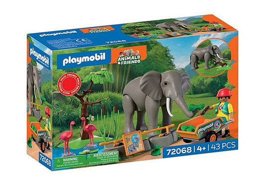 Promo Pack Elephant with Zoo Keeper