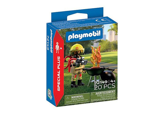 Special Plus Firefighter with Make Believe Fire