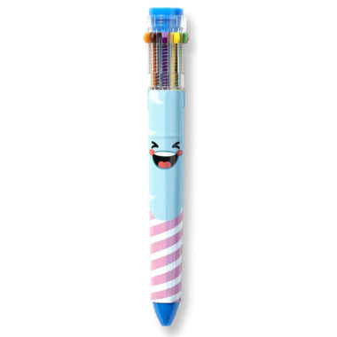 Sugar Rush 10 Colour Rainbow Pen Blue