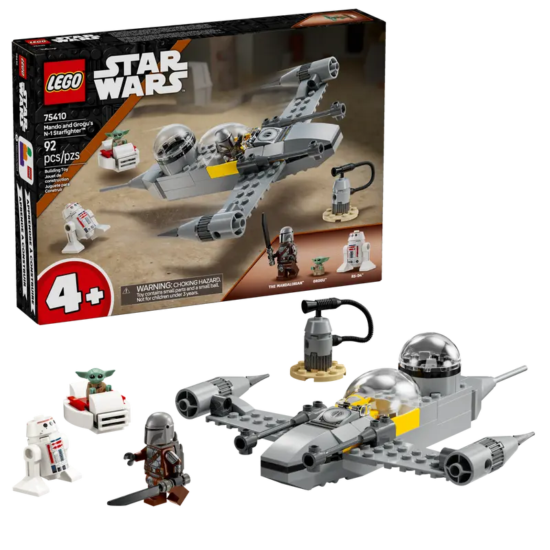 Star Wars Mando and Grogu's N-1 Starfighter