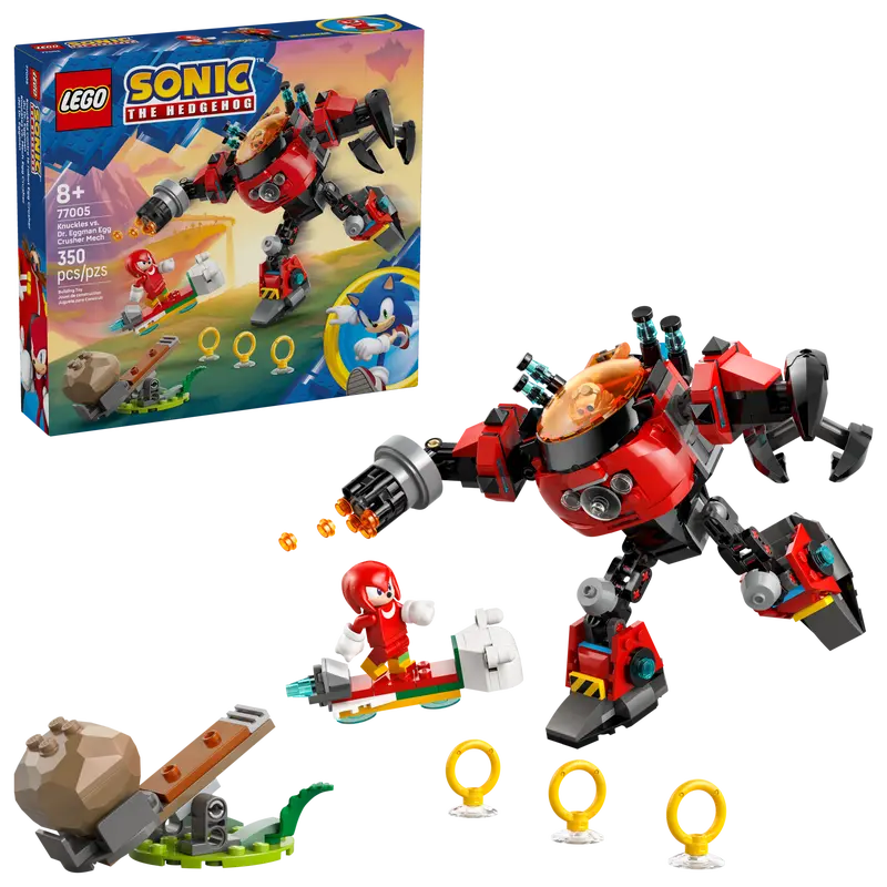 Sonic the Hedgehog Knuckles vs. Dr. Eggman Egg Crusher Mech