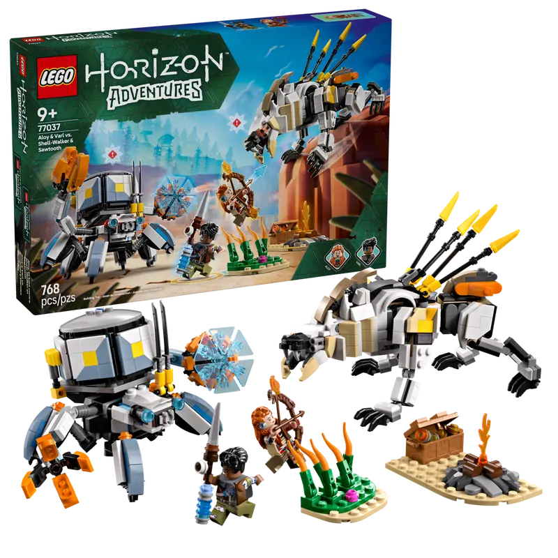 Horizon Adventures Aloy & Varl vs. Shell-Walker & Sawtooth