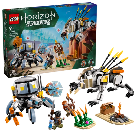 Horizon Adventures Aloy & Varl vs. Shell-Walker & Sawtooth