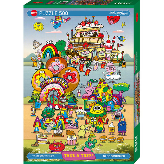 Take a Trip With Jon Burgerman 500pc