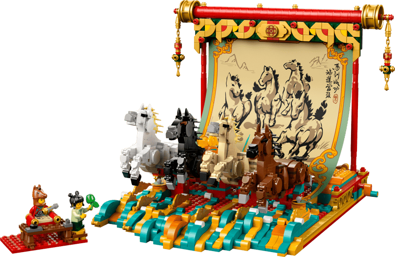 Spring Festival Galloping Horses Canvas