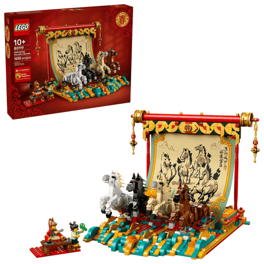 Spring Festival Galloping Horses Canvas