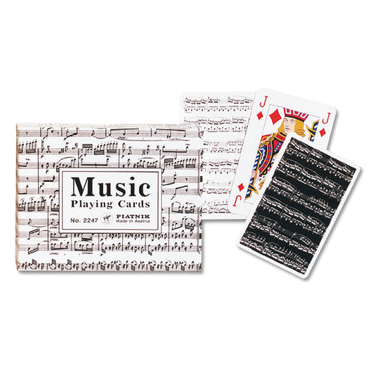 Double Deck Playing Cards Musical Notes