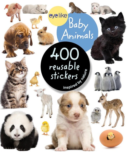 Eyelike Baby Animals Reusable Sticker Book