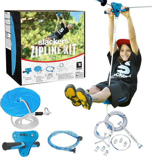 Slackers Zipline Kit - 70' Hawk Flyer