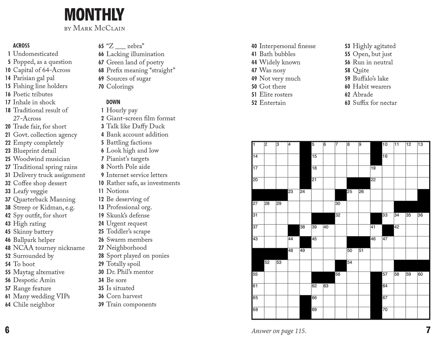 Vacation Crosswords