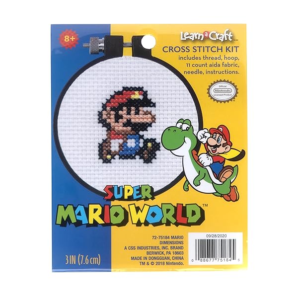 Super Mario World Cross Stitch Kit  3"