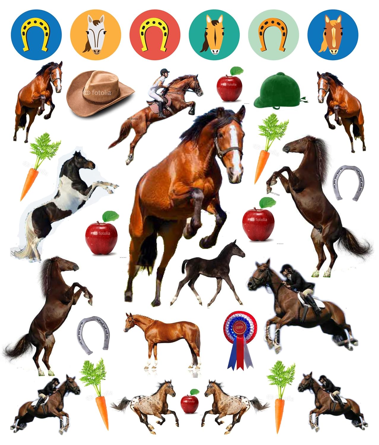 Eyelike Horses Reusable Sticker Book