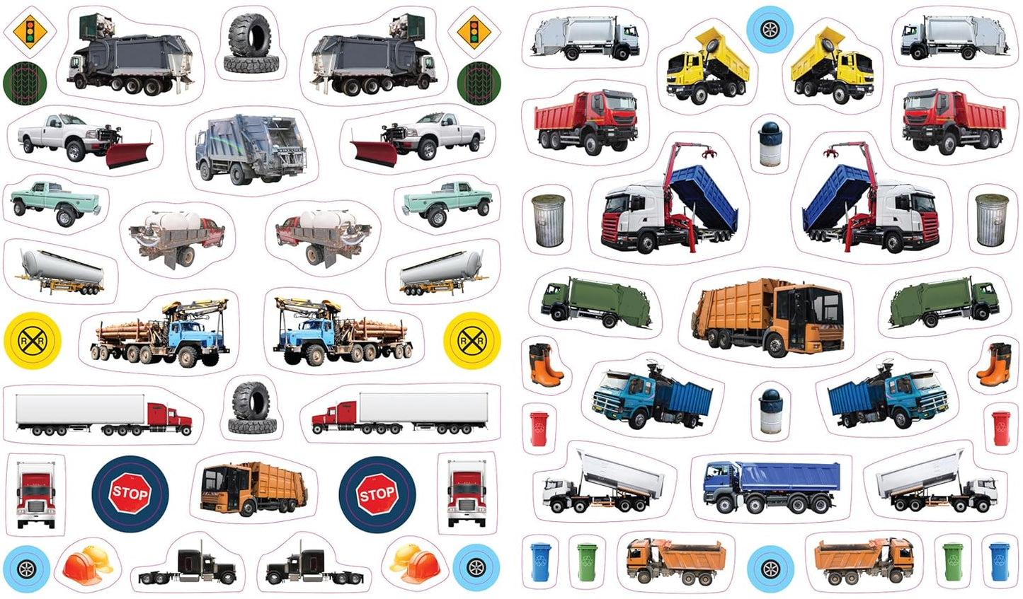 Eyelike Trucks Reusable Sticker Book