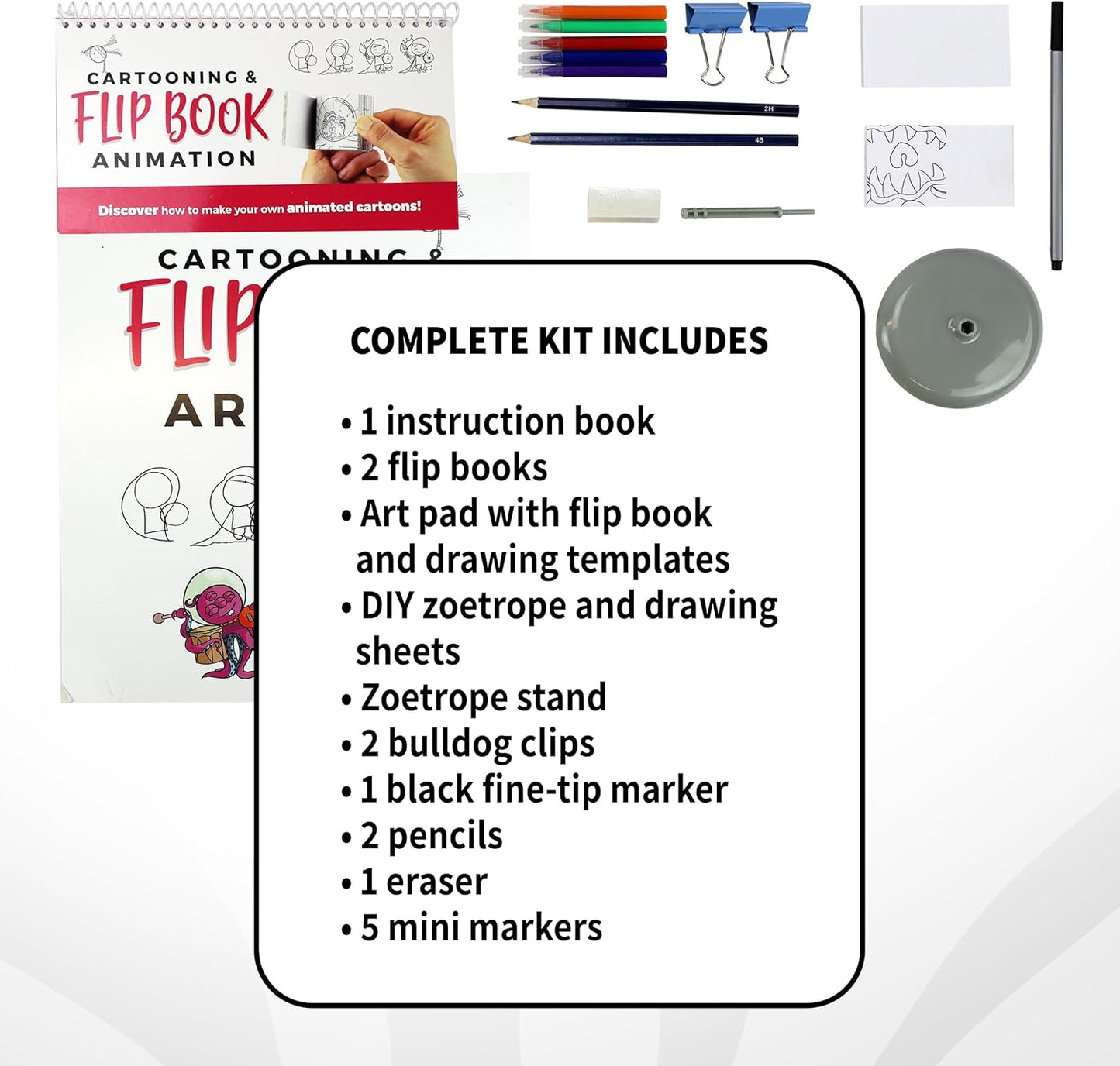 Cartooning & Flip Book Animation  (15 cartoon characters to create)