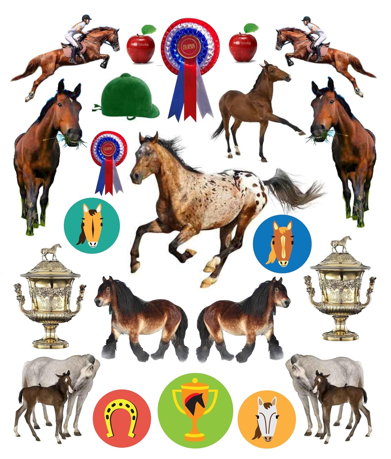 Eyelike Horses Reusable Sticker Book